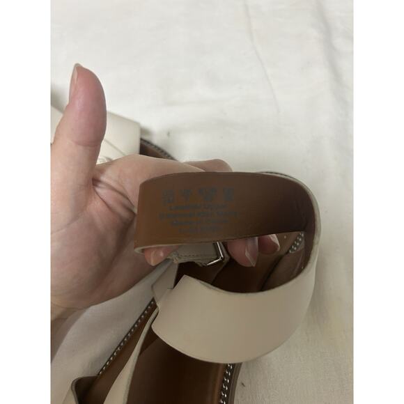 Franco Sarto L-Glenni Ivory Leather Comfort Strappy Womens Sandal Size 9M - Picture 5 of 8